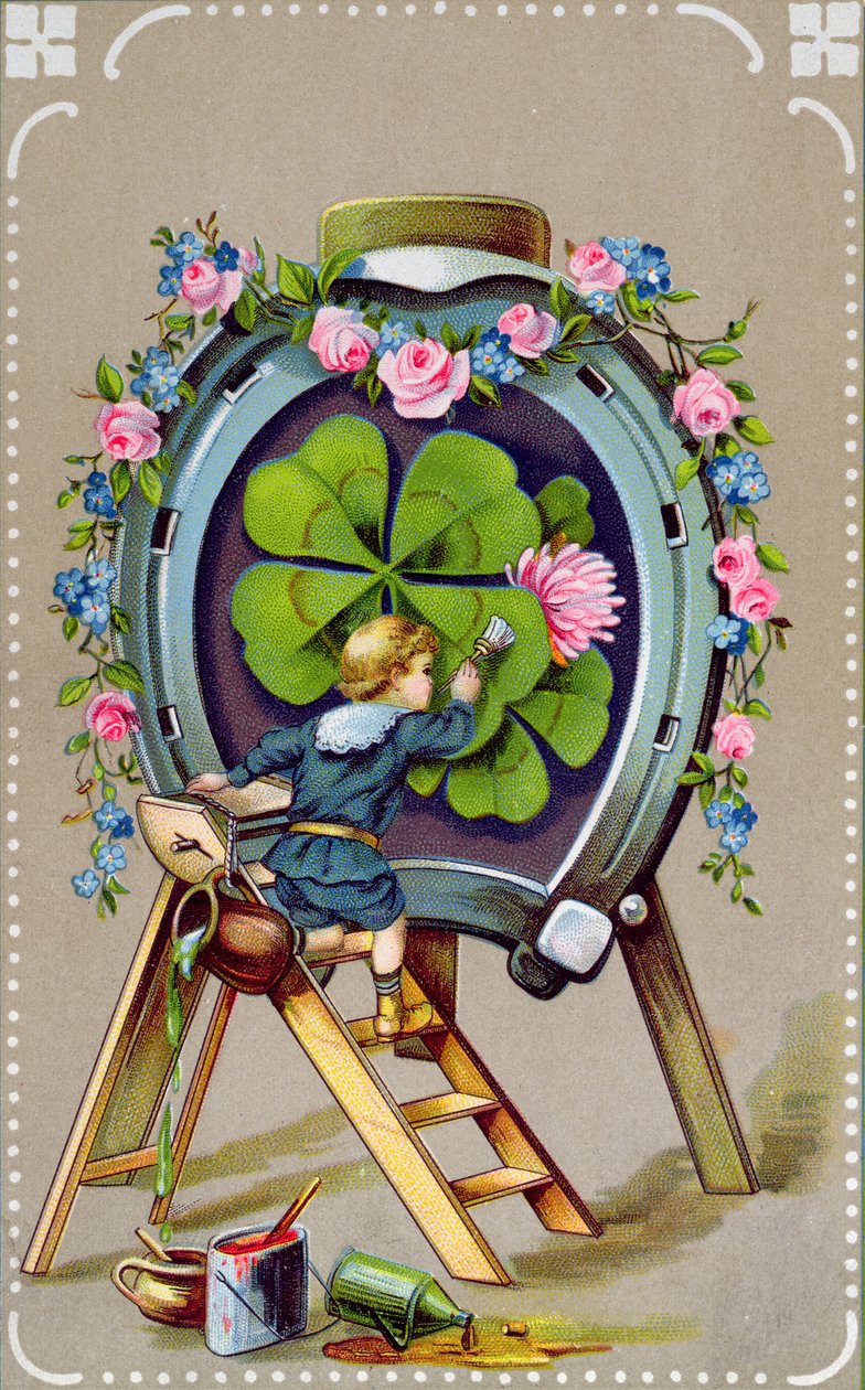 Tysk postkort med held og lykke, sendt fra Ungarn den 21. maj 1911 af German School