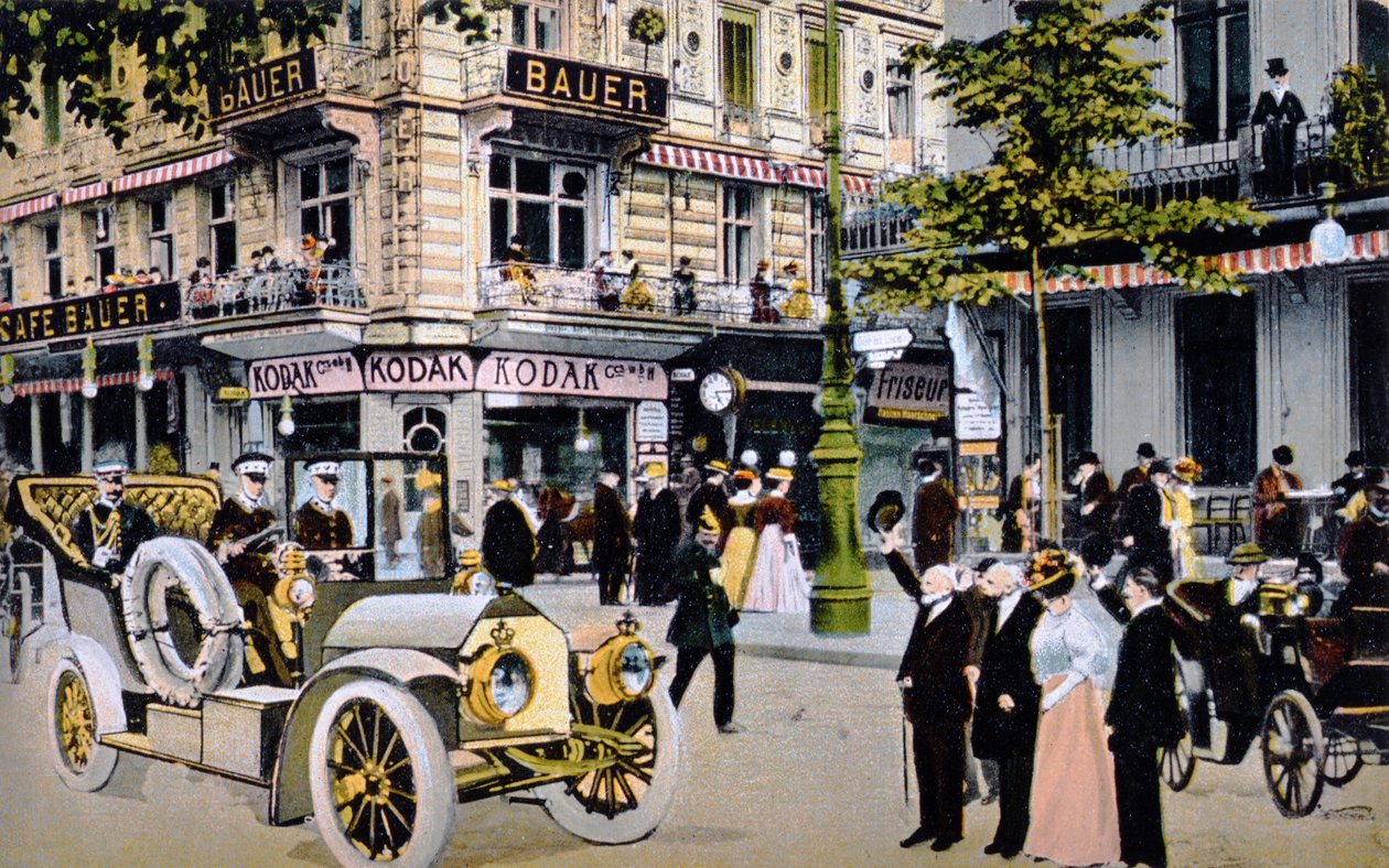 Tysk postkort, der viser Kaiser Wilhelm II