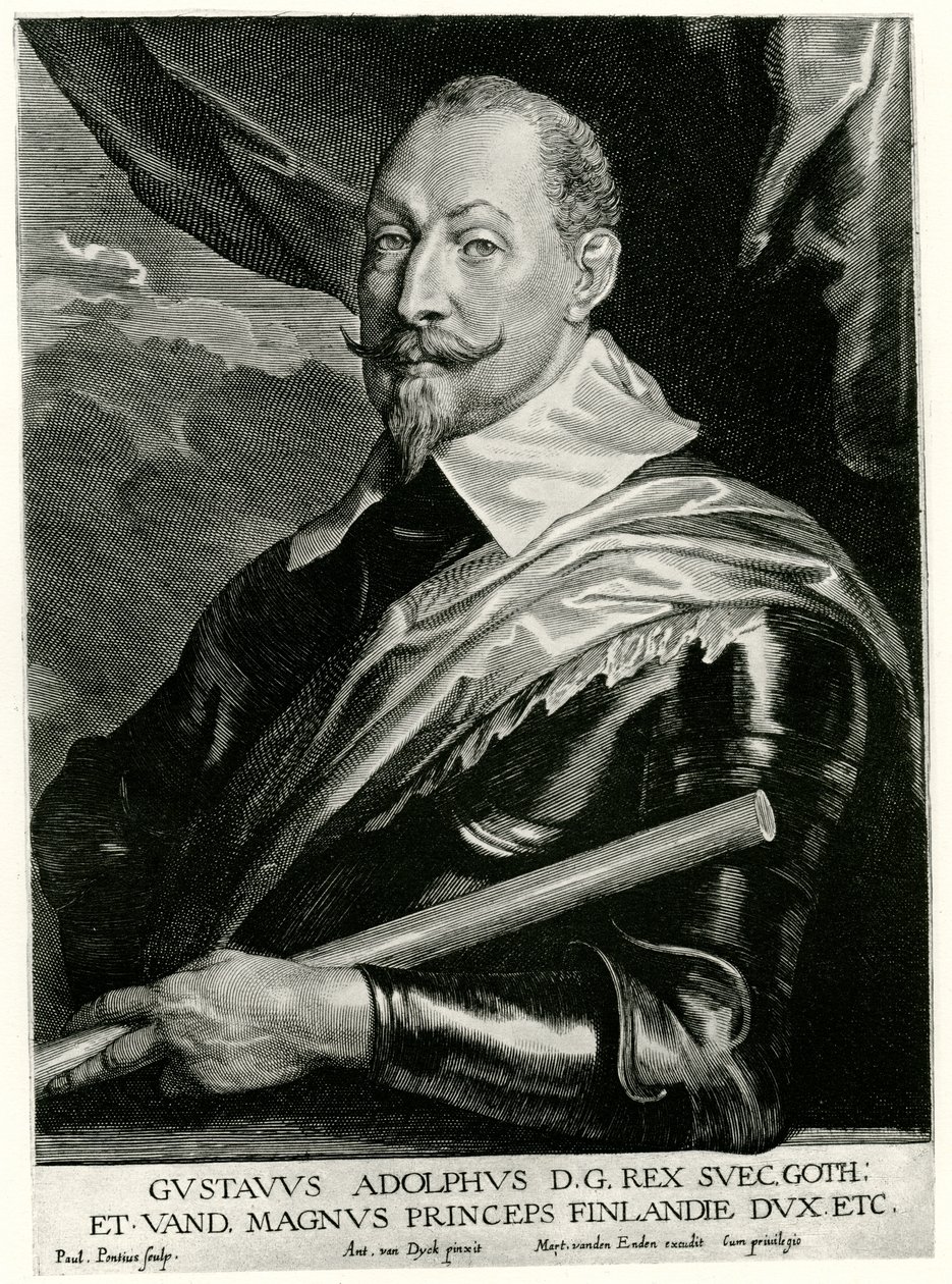 Gustav II Adolf, konge af Sverige af German School