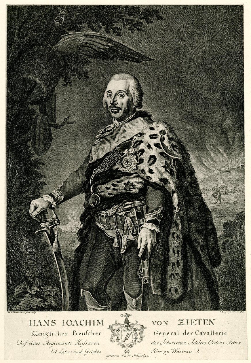 Hans Joachim von Zieten af German School