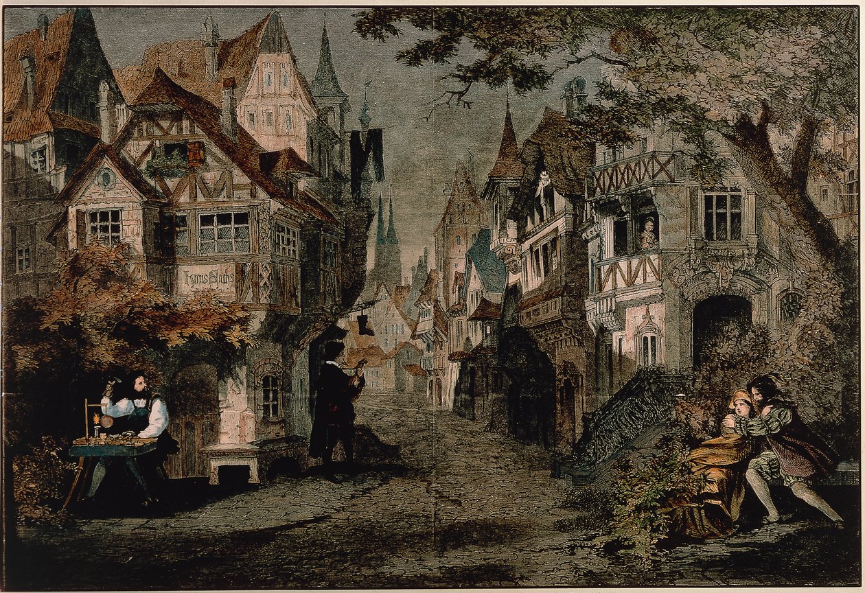 Hans Sachs, Scene 2 fra 