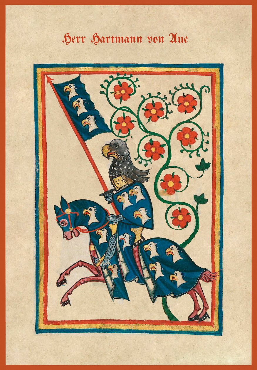 Hartmann von Aue, Middelalderens sangbog (pergament) af German School