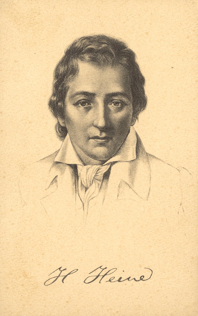 Heinrich Heine (litografi) af German School