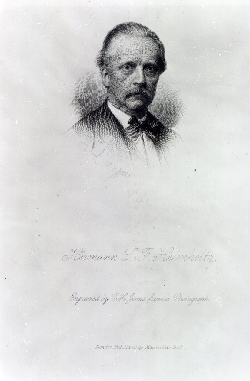 Hermann von Helmholtz, graveret af C.H Jeans af German School