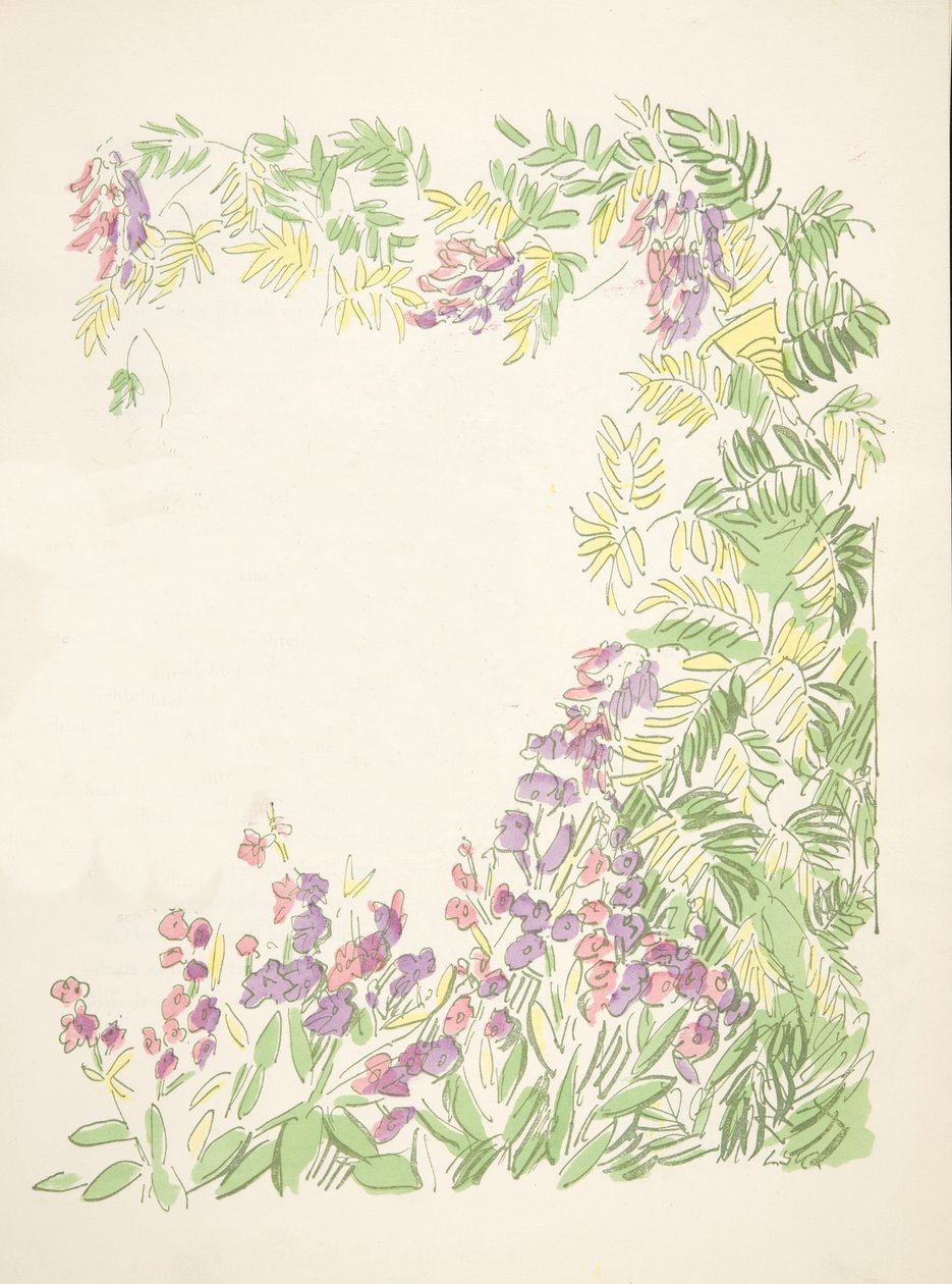 Illustration fra Styl, pub.1922 (pochoir print) af German School