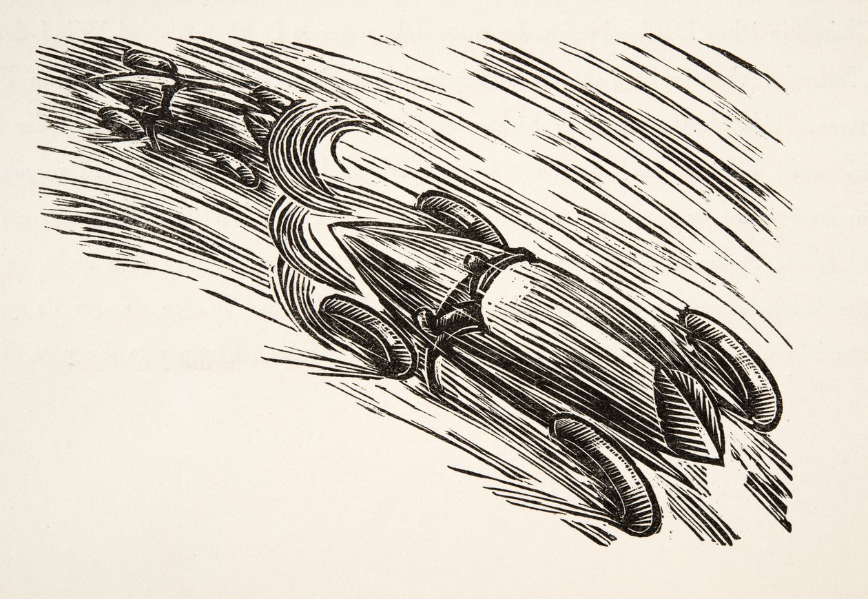 Illustration fra Styl, pub.1922 (pochoir print) af German School
