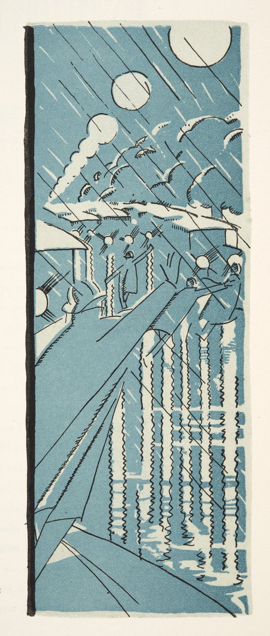 Illustration fra Styl, pub.1922 (pochoir print) af German School