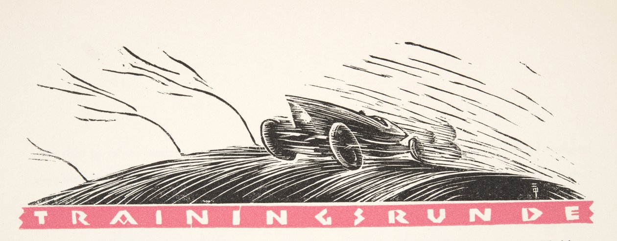 Illustration fra Styl, pub.1922 (pochoir print) af German School