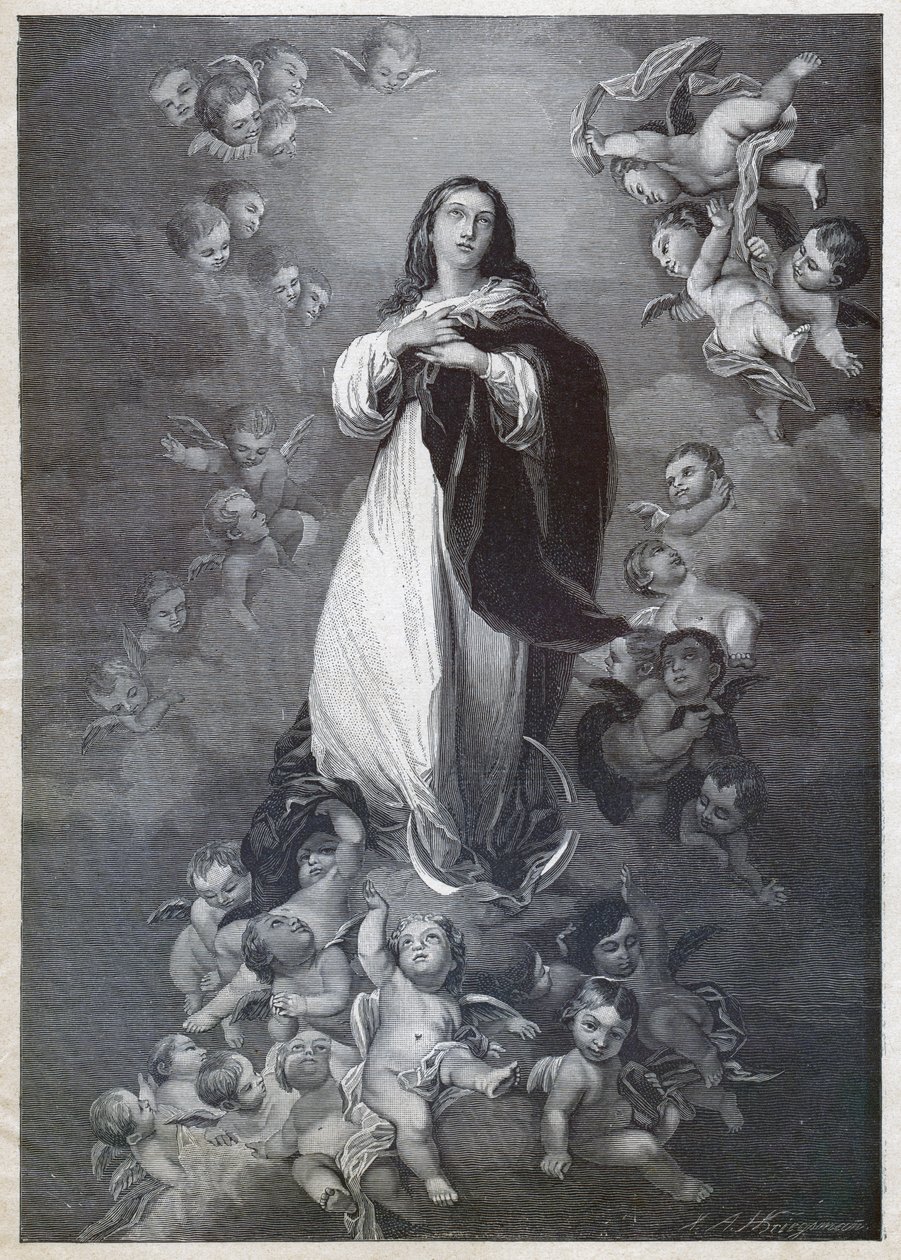 Immaculee Conception, omkring 1900 (gravering) af German School