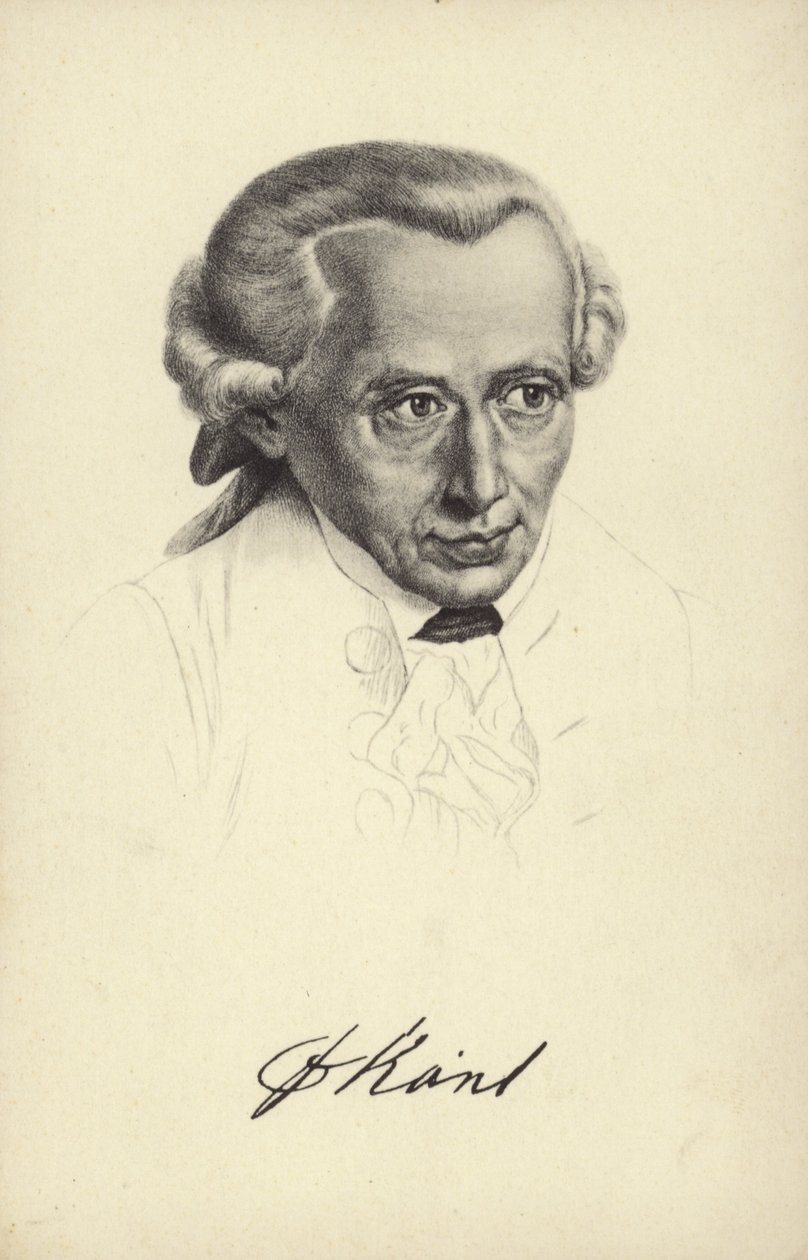 Immanuel Kant (litografi) af German School