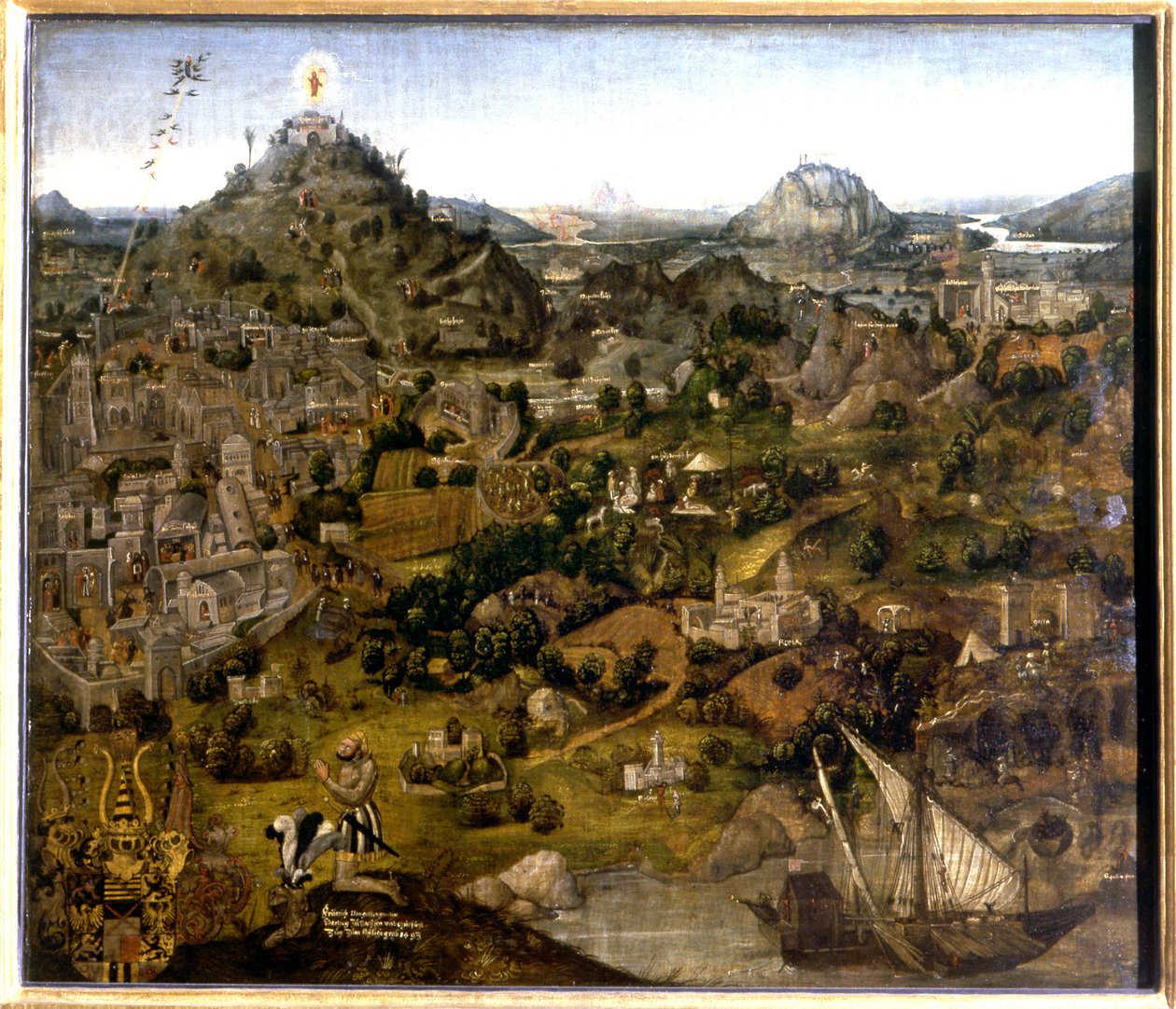 Jerusalem og de hellige steder, 1501-55 af German School