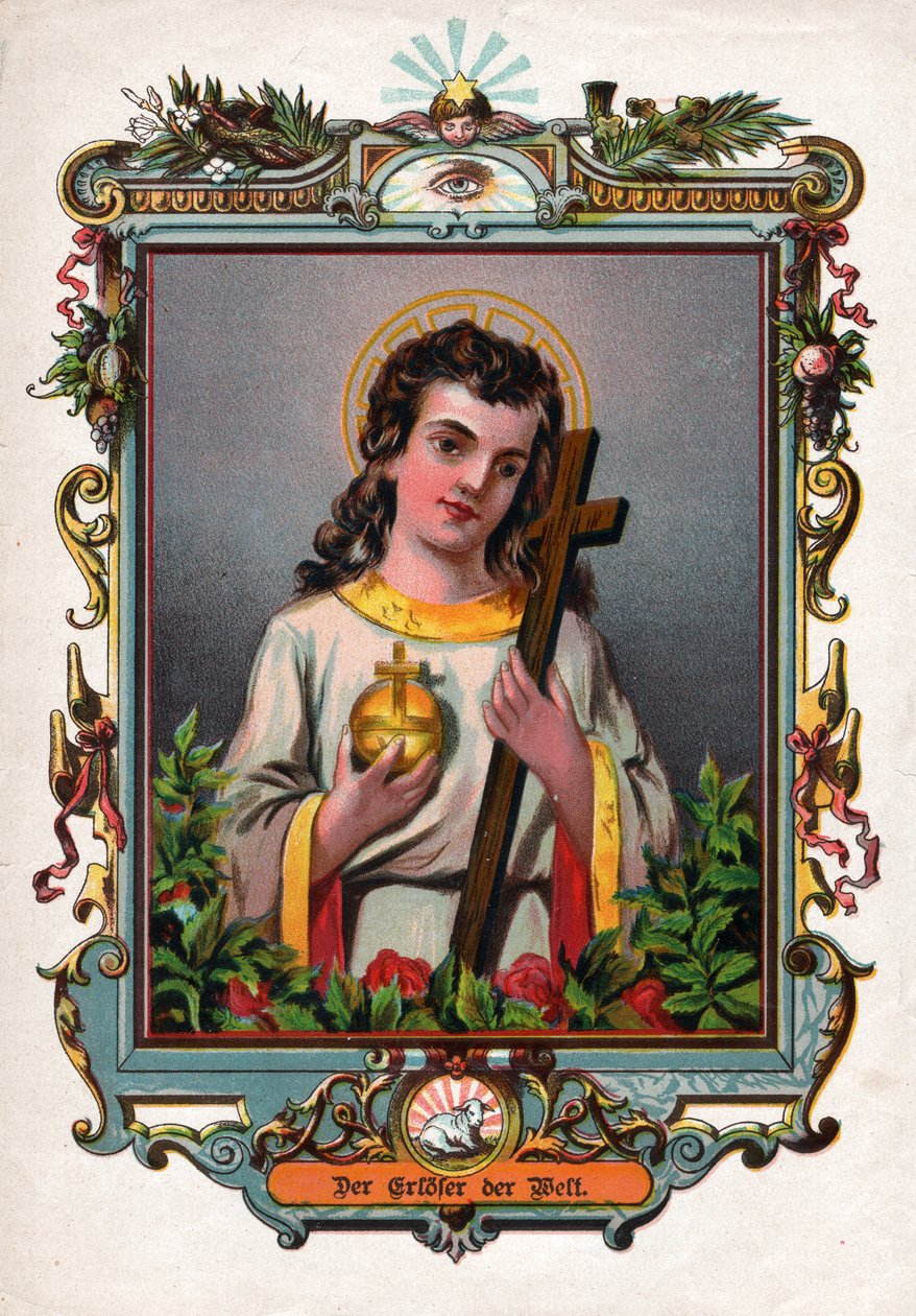 Jesus Kristus. (gravering, omkring 1900) af German School