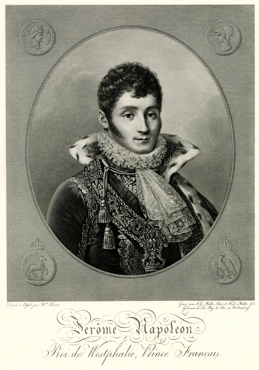 Jerome Bonaparte, 1884-90 af German School