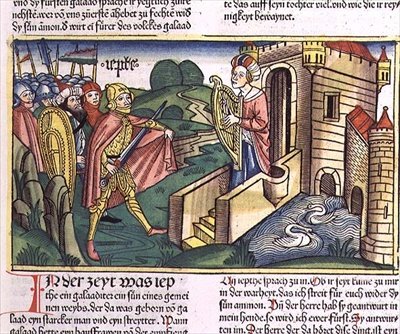 Dommerne 11 29-40 Jeftas datter hilser på sin far, fra 
