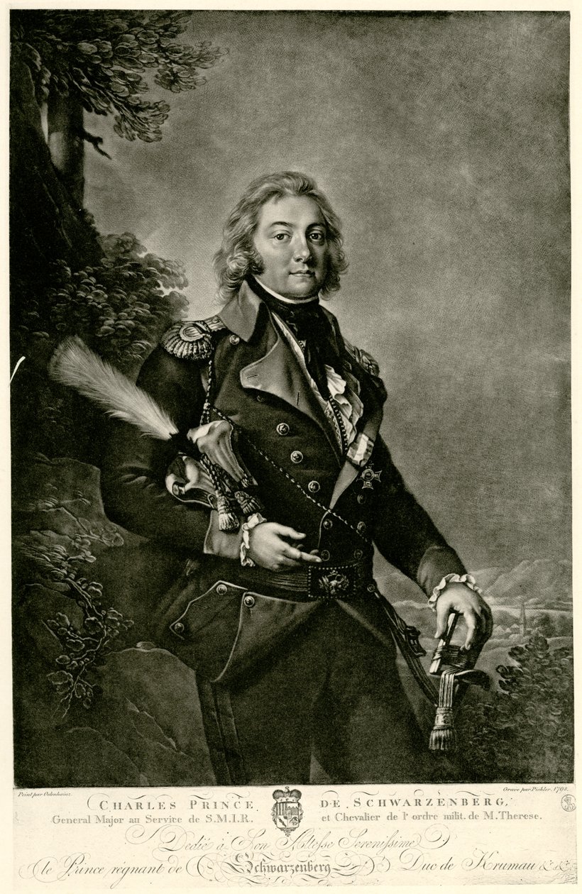 Karl Philipp Prins af Schwarzenberg af German School