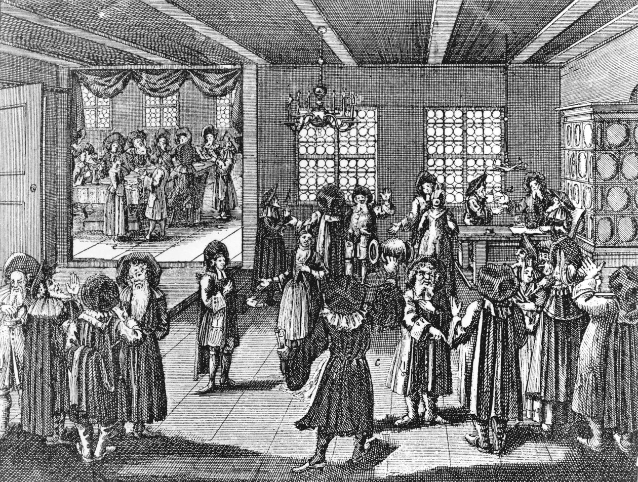 Ketubah af Georg Puschner fra Kirchners jødiske ceremoni, 1726 af German School