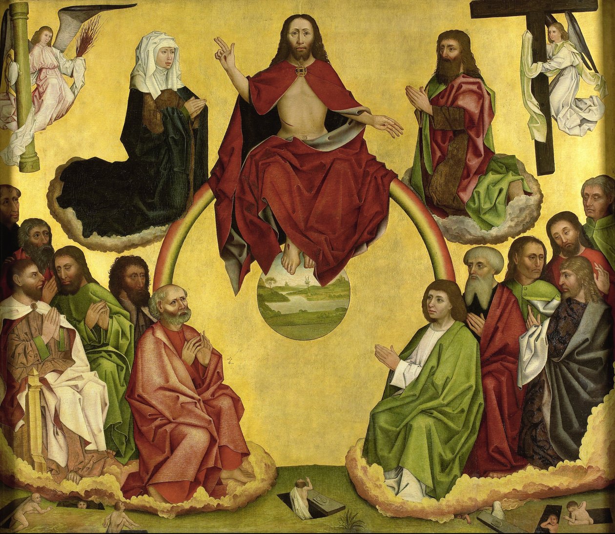 Sidste dom, c.1500 af German School