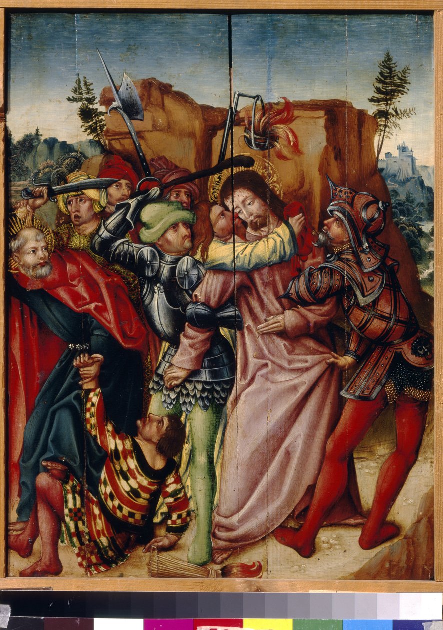 Judas Kysset. Maleri af en tysk mester, olie på træ, begyndelsen af ​​1500-tallet. State A. Pushkin Museum of Fine Arts, Moskva. af German School