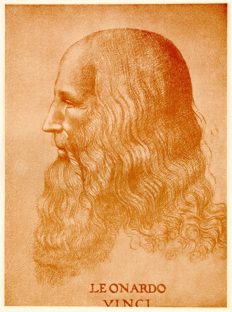 Leonardo da Vinci, 1884-90 (fototype) af German School