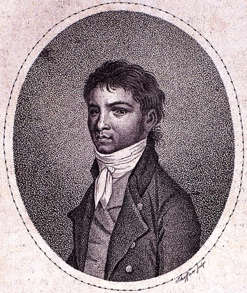 Louis van Beethoven (1712-73) graveret af Scheffner (mezzotint) af German School