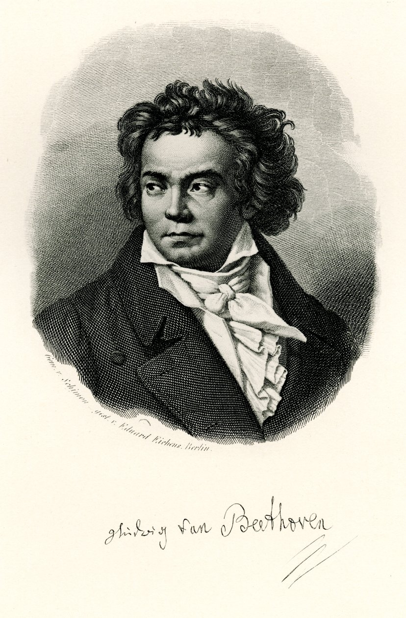 Ludwig van Beethoven, 1884-90 af German School