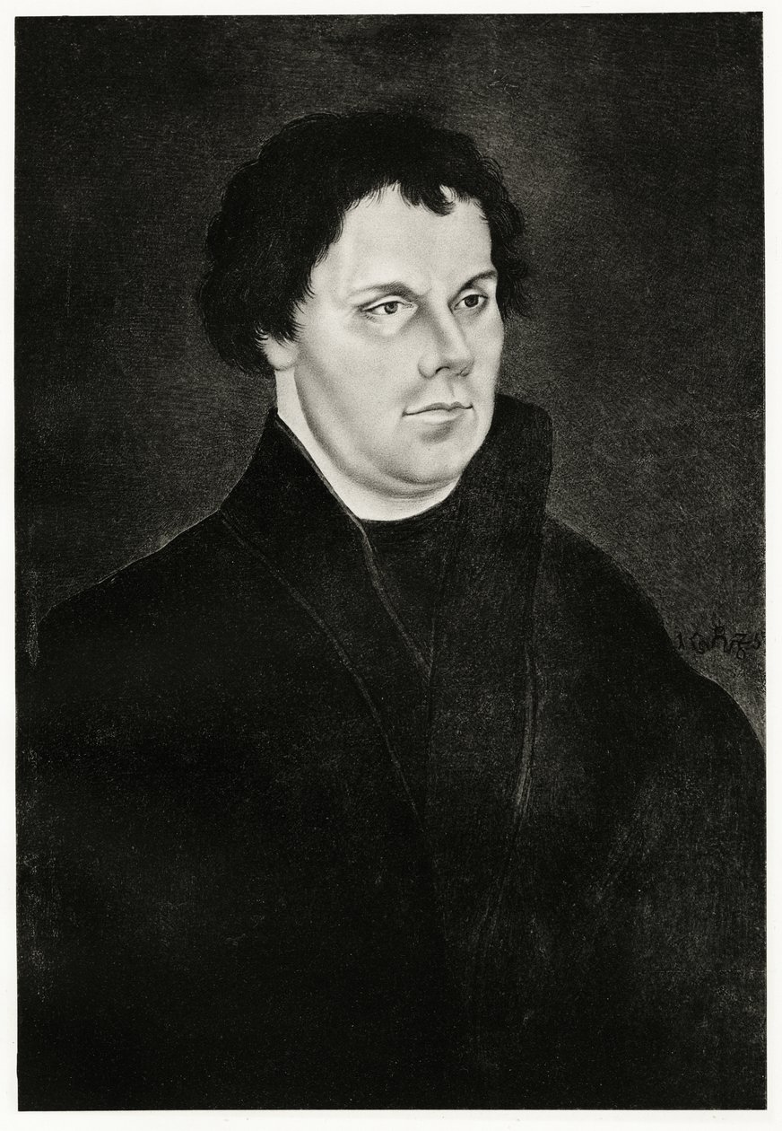 Martin Luther, 1884-90 (fototype) af German School