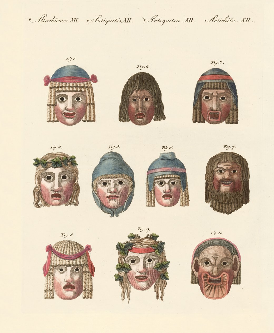 De gamles masker af German School
