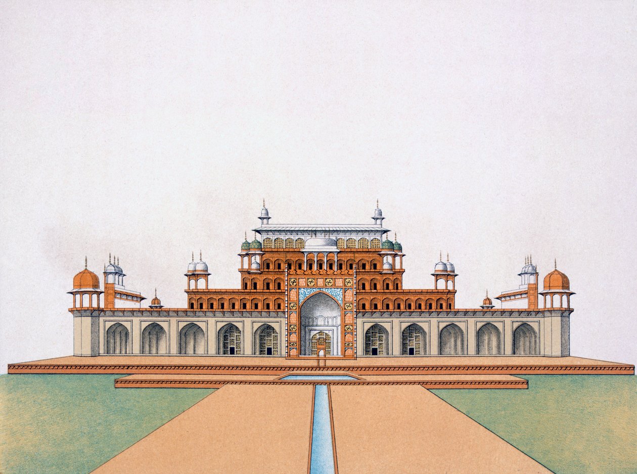 Mausoleet for Akbar den Store ved Sekandra af German School