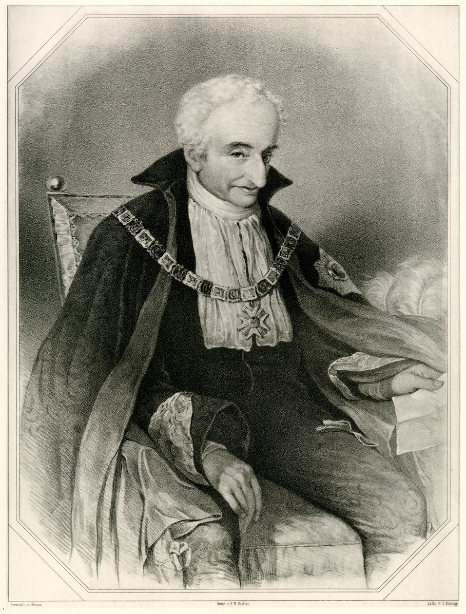 Maximilian Joseph, greve von Montgelas, 1884-90 (fototype) af German School