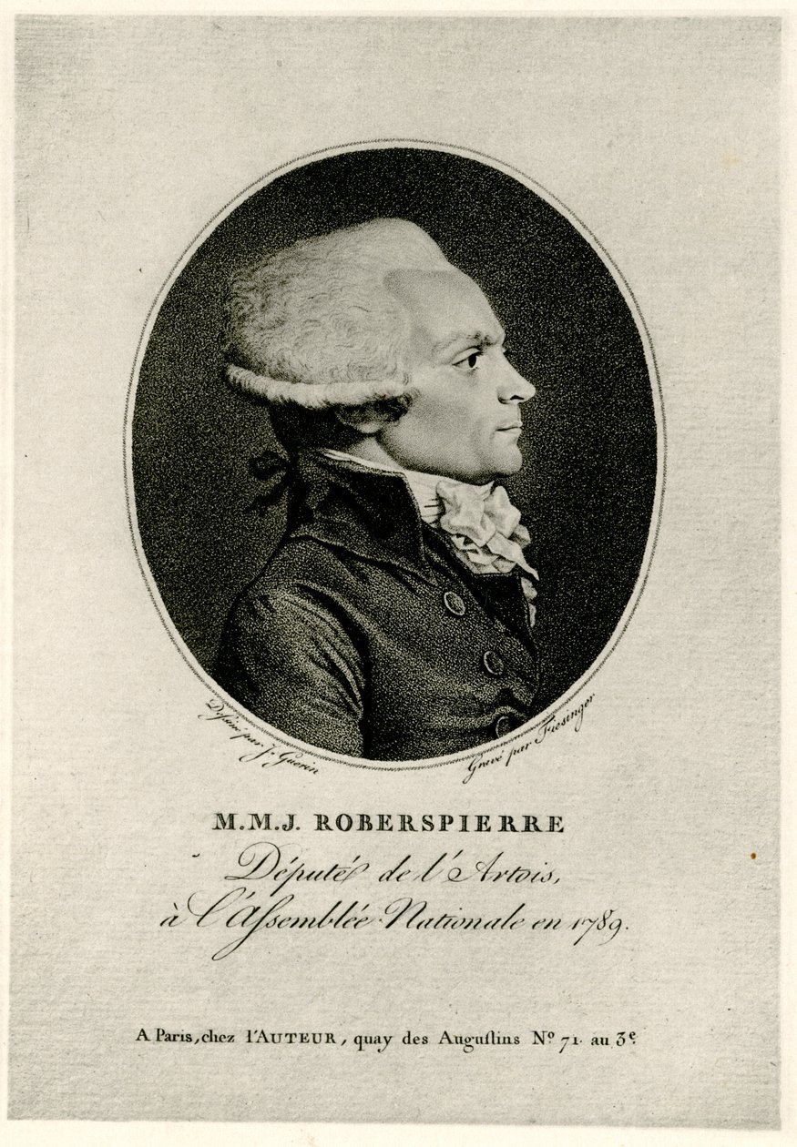 Maximilien Marie Isidore de Robespierre af German School