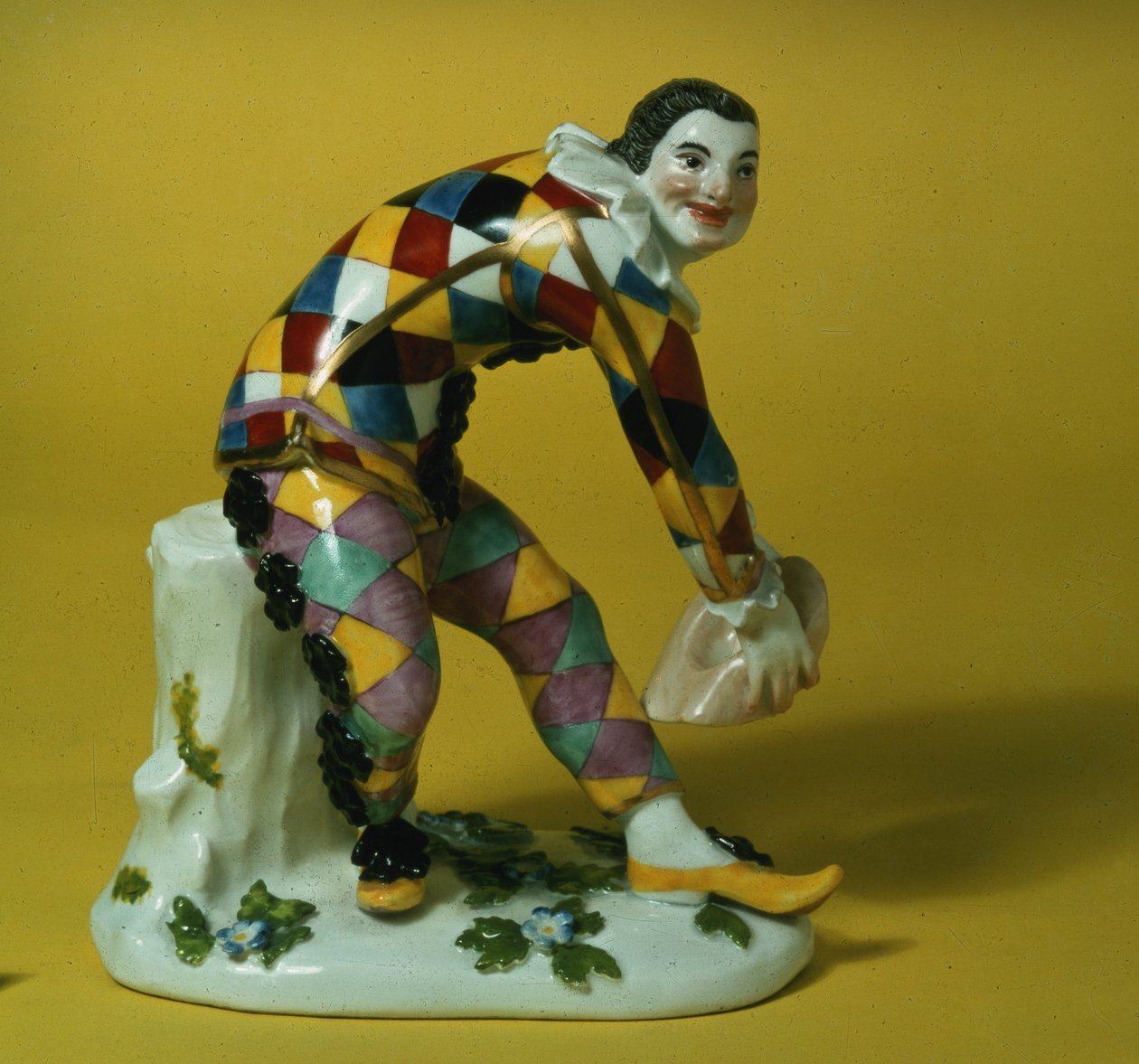 Meissen figur af Harlekin, ca. 1750 (porcelæn) af German School