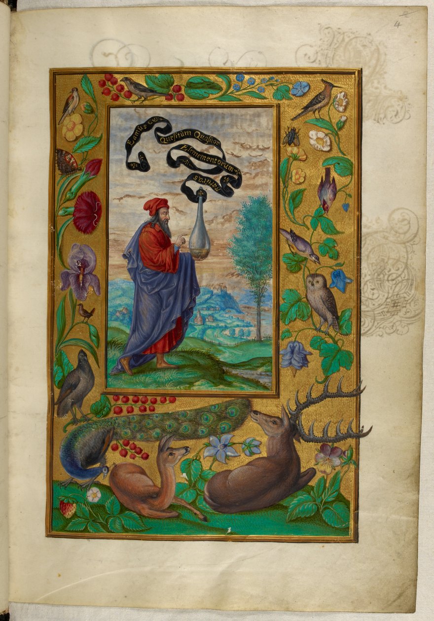 Ms Harley 3469, f.2 Filosof med kolbe, den første afhandling, fra 