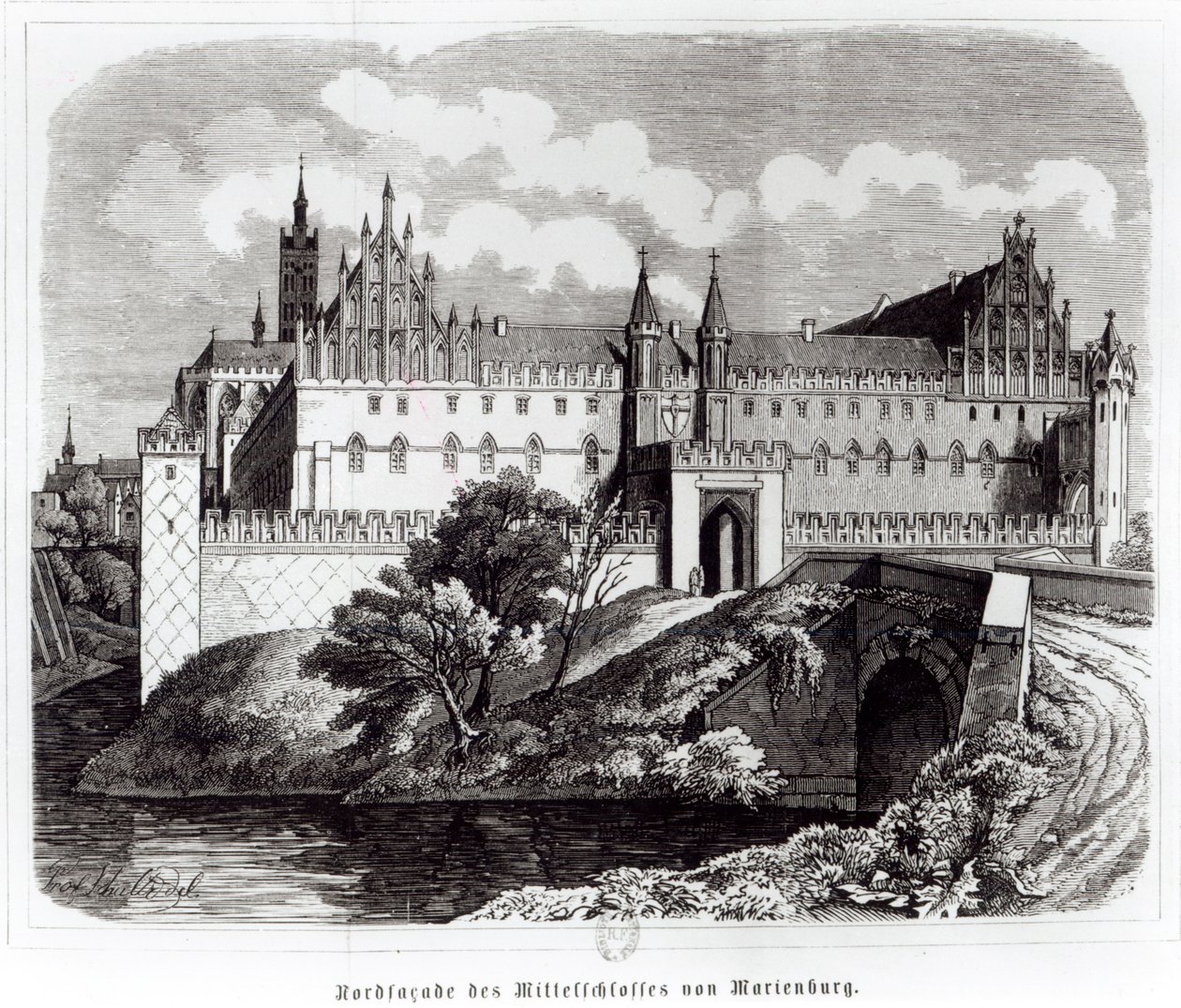 Nordfacade af slottet Marienburg af German School