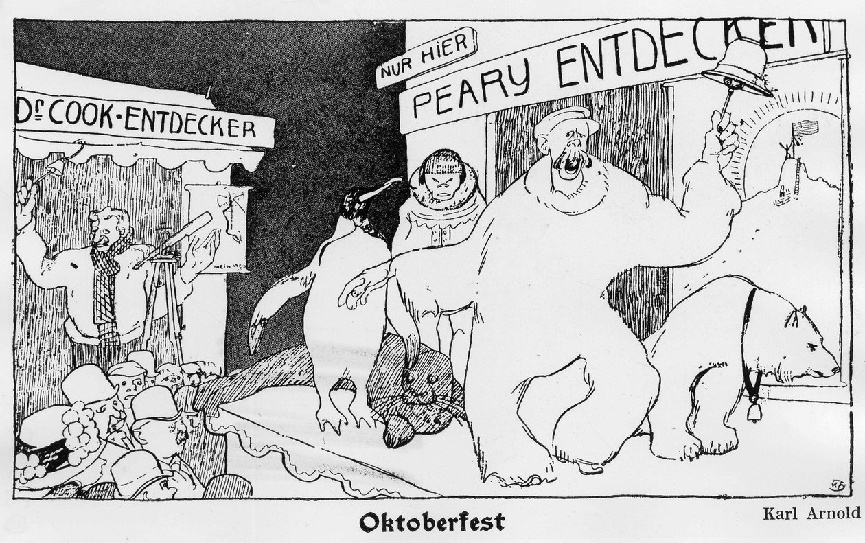Nordpolen: Cook og Robert Edwin Peary - Jugend af German School