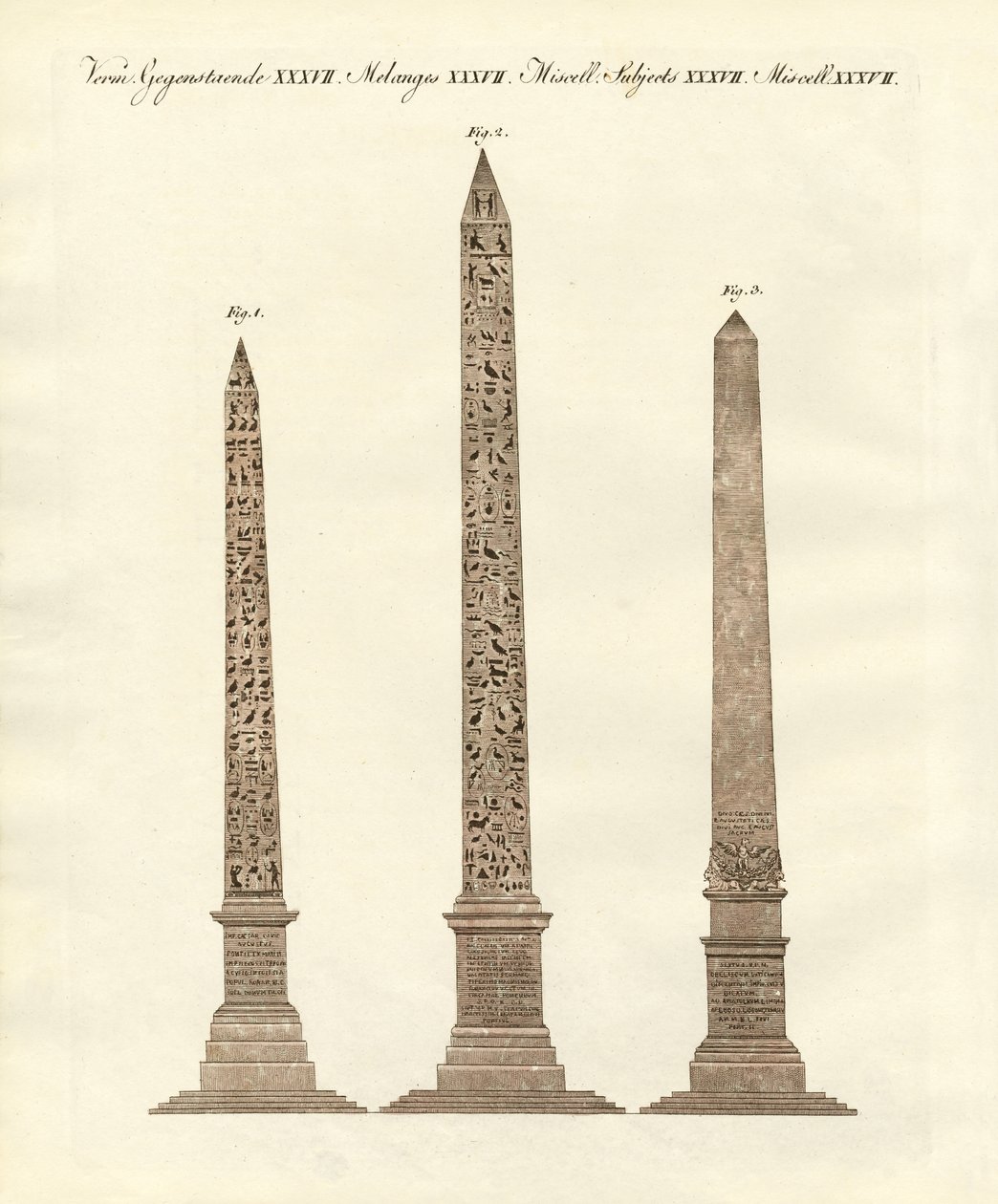 Obelisker og egyptere | German School | Kunstryk