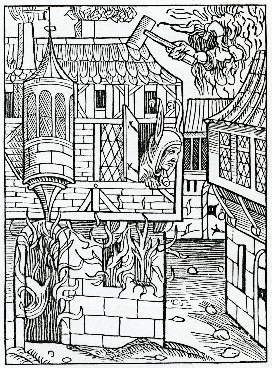 Af bostynge eller hauynge tillid til formue, illustration fra Alexander Barclays engelske oversættelse af 