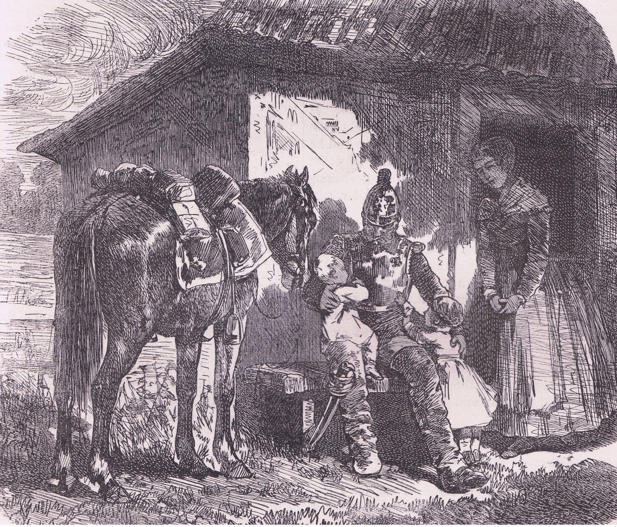 Off to war, Cassells History of the War between France and Germany udgivet af Cassell and Company Limited, ca. 1890 (litho) af German School