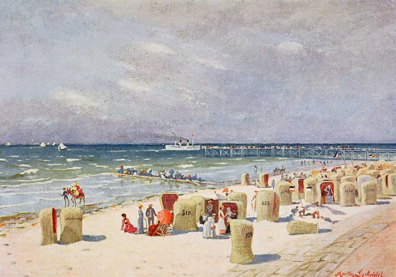 På stranden på Norderney af German School