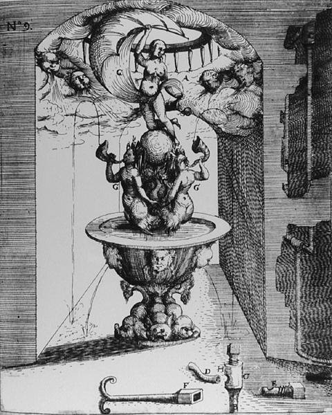 Ornamental fontæne, fra 