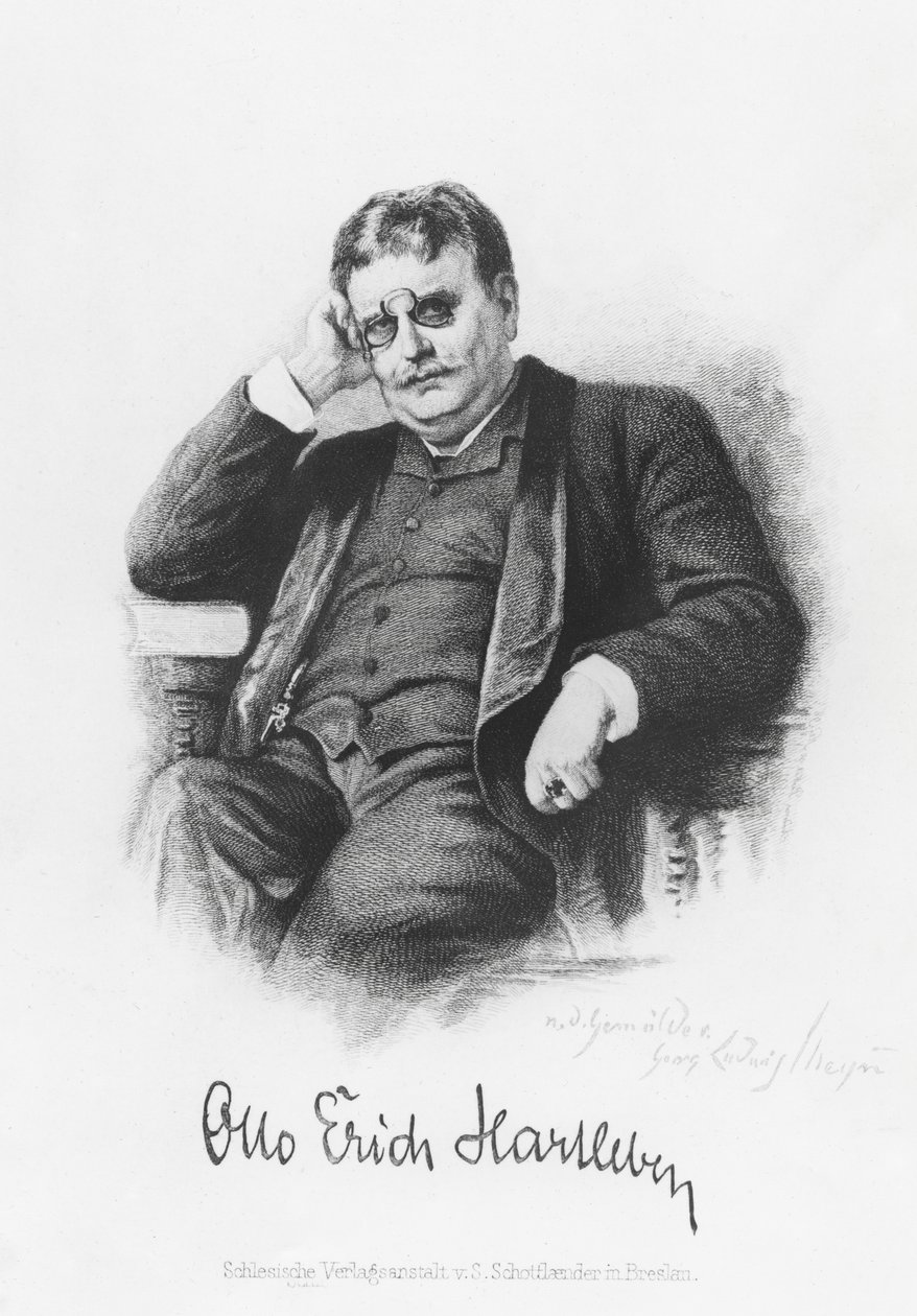 Otto Erich Hartleben (gravering) af German School
