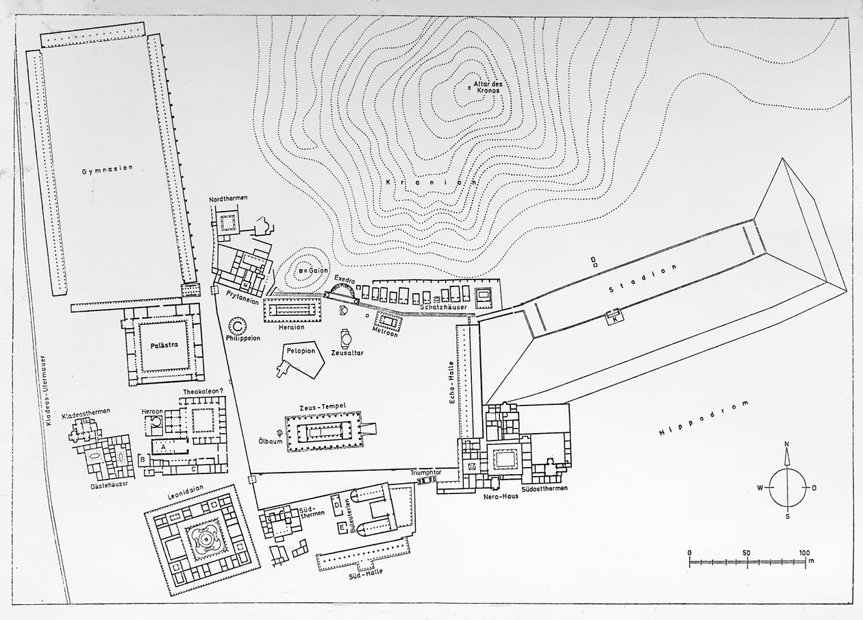 Plan for Olympia, Grækenland af German School