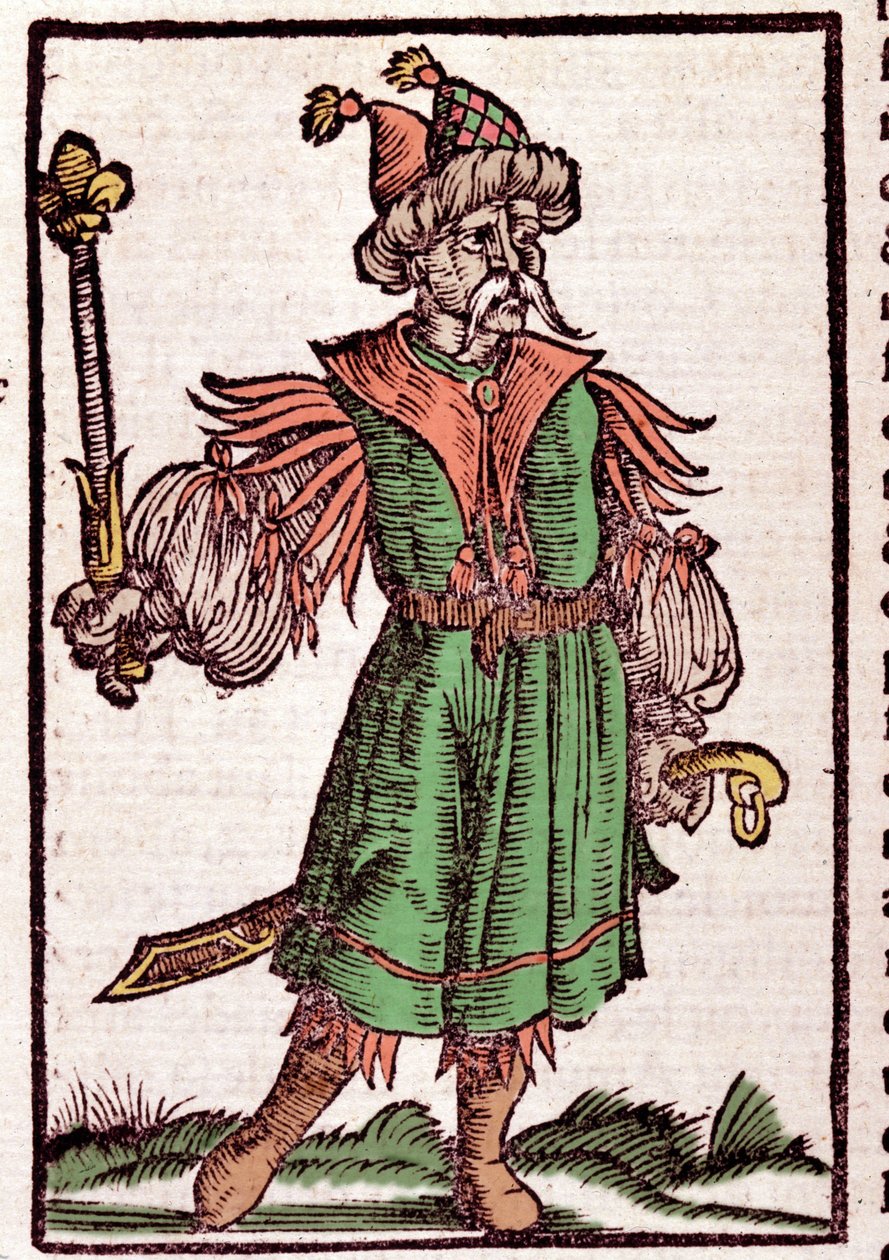 Portræt af Djengis Khan (Temudjin af German School