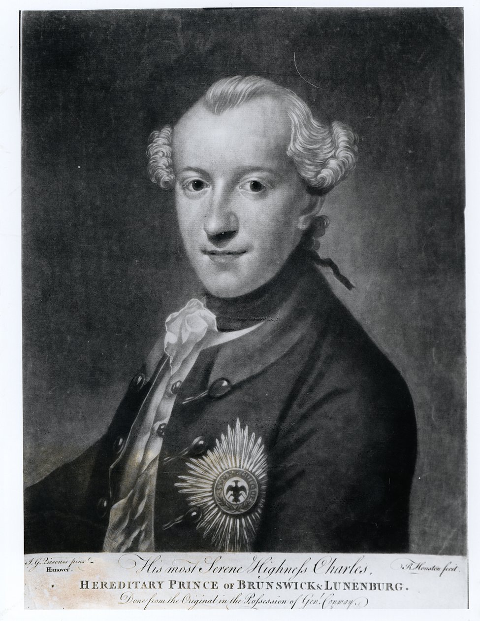 Portræt af Hans Højhed Karl (1735-1806), prins af Braunschweig, Luneburg og Wolfenbuttel af German School