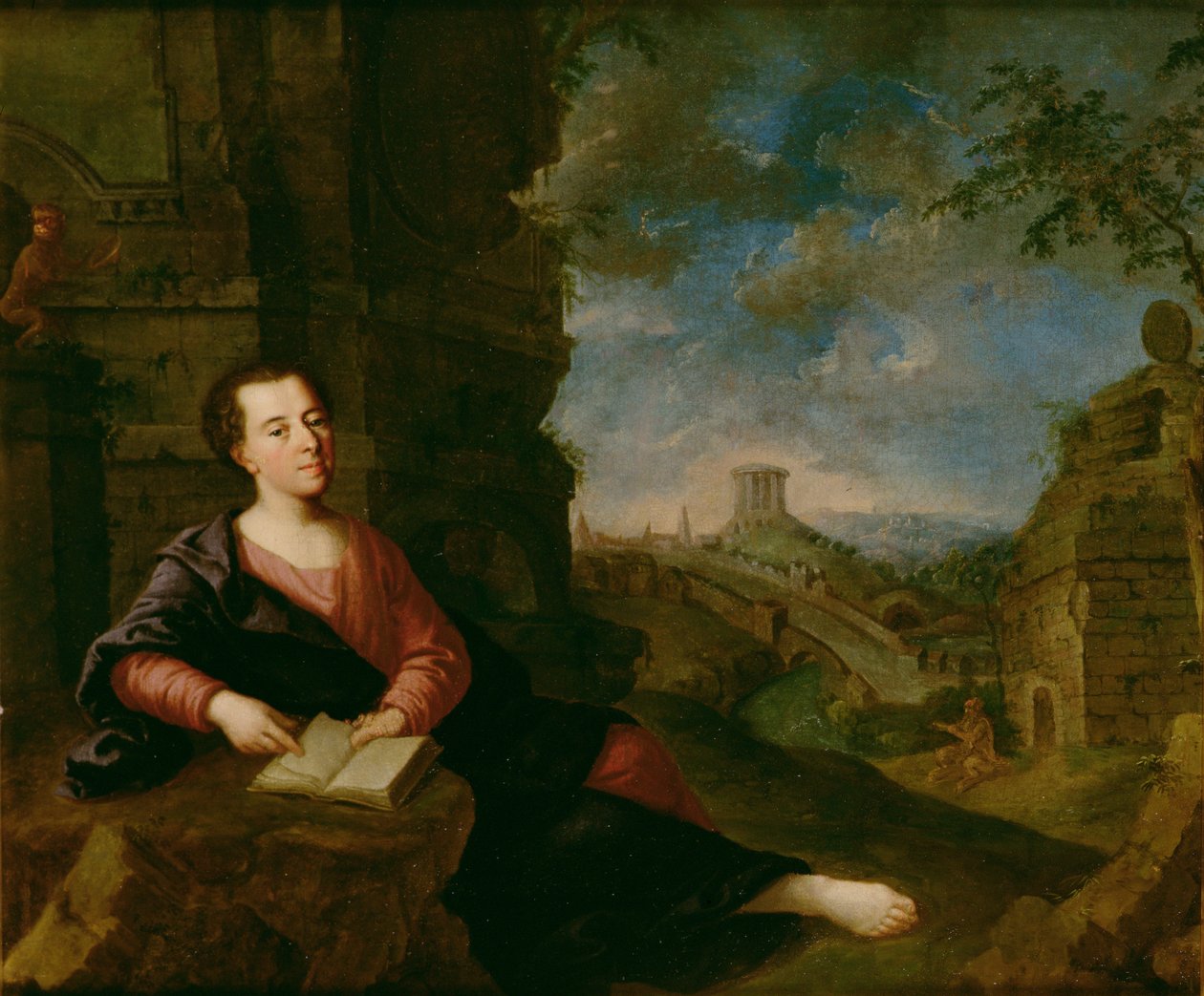 Portræt af Johann Joachim Winckelmann (1717-68) af German School