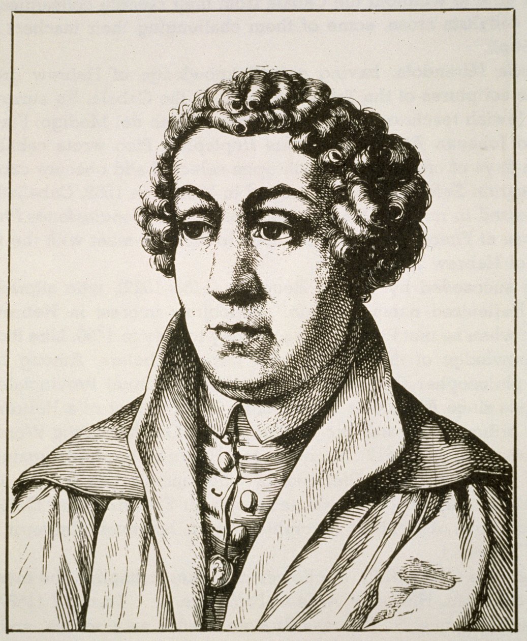 Portræt af Johann Reuchlin (1455-1522) kopi af en 19. tysk gravering, illustreret i History of Magic, udgivet i slutningen af det 19. århundrede af German School