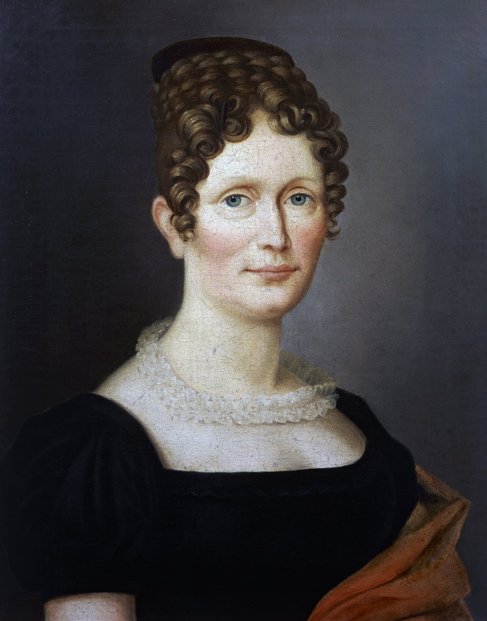 Portræt af Johanna Christiane Schumann (1767-1836), mor til den tyske komponist Robert Schumann (1810-1856), maleri fra det tidlige 19. århundrede af ukendt kunstner af German School