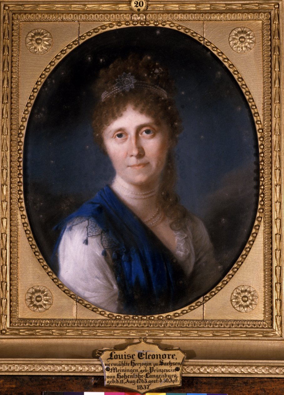 Portræt af Louise Eleonore, 1800 af German School