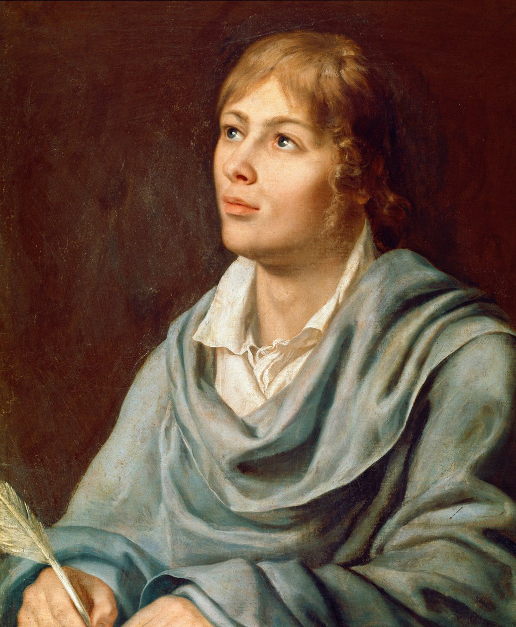 Portræt af den østrigske komponist Wolfang Amadeus Mozart (1756-1791) Maleri af den tyske skole i det 19. århundrede. Napoli, San Pietro og Majella Musikkonservatorium af German School