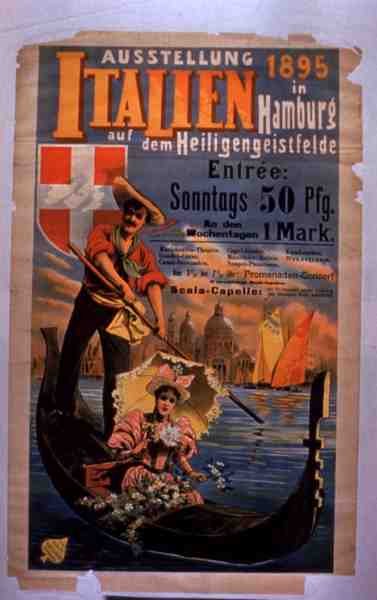 Plakat, der reklamerer for den 
