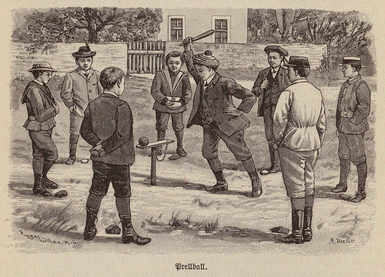 Prellball (indgravering) af German School